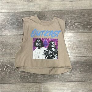 Sleeveless OutKast Slightly Cropped T Shirt